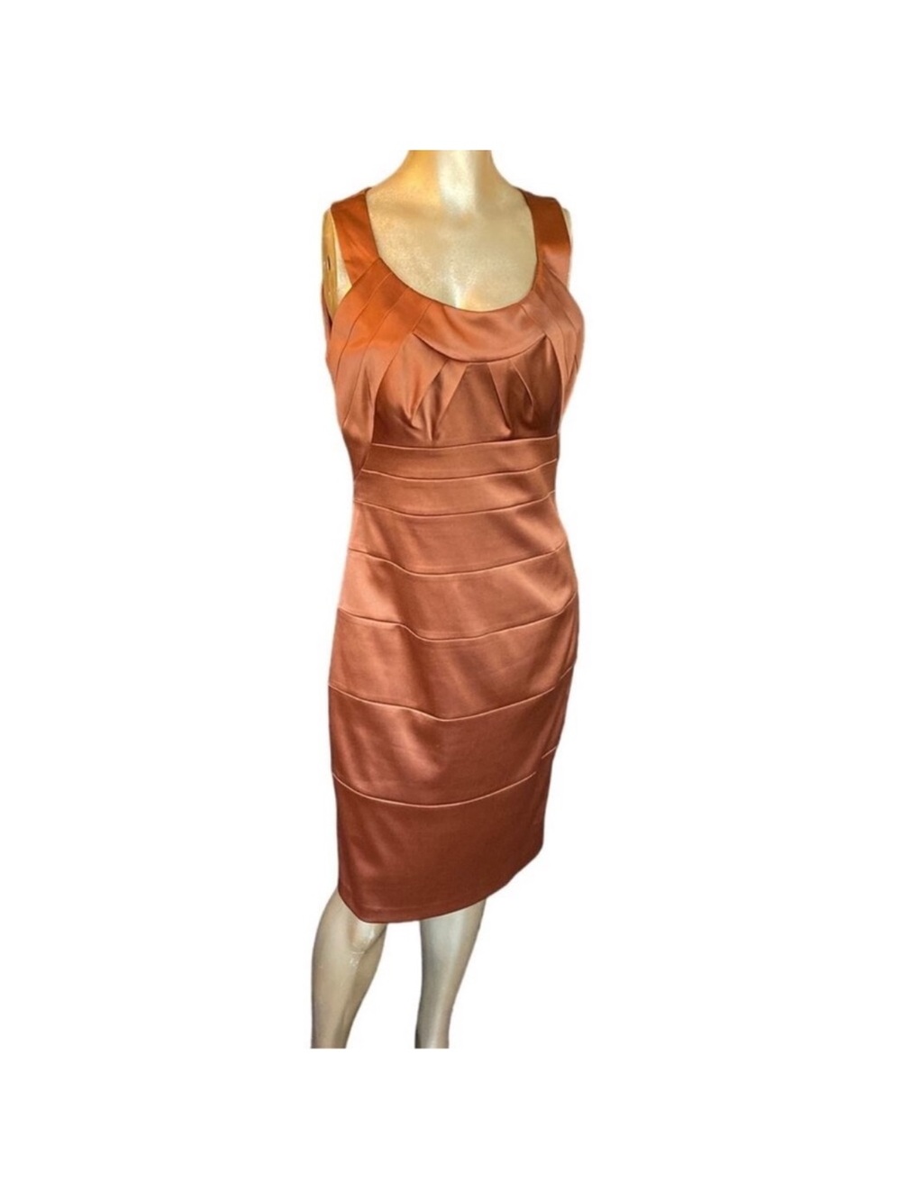 Collection Dressbarn Copper Satin Mother of the Bride Wedding Dress